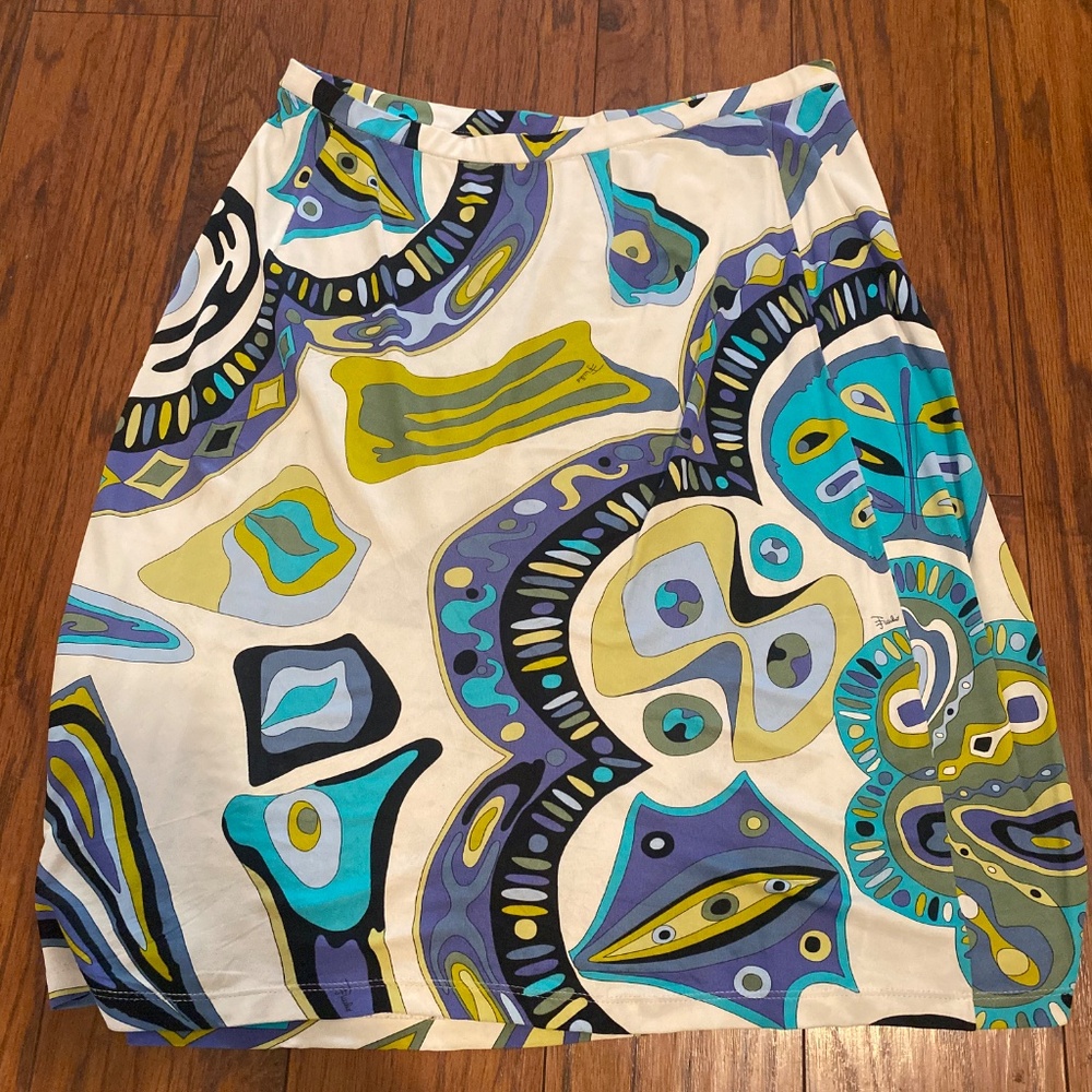 Emilio pucci skirt sz 10 - Picture 4 of 13